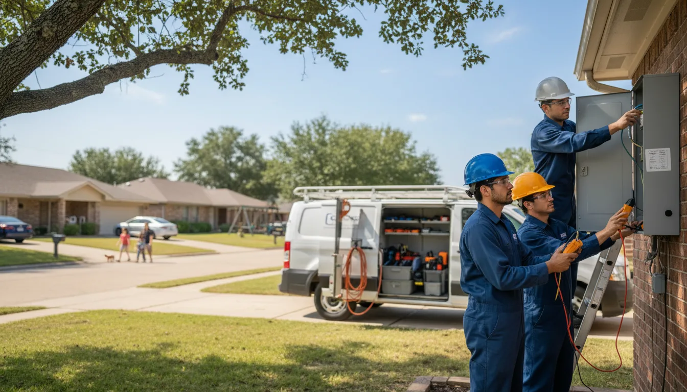 Certified electrician providing emergency electrical services in Martha, OK